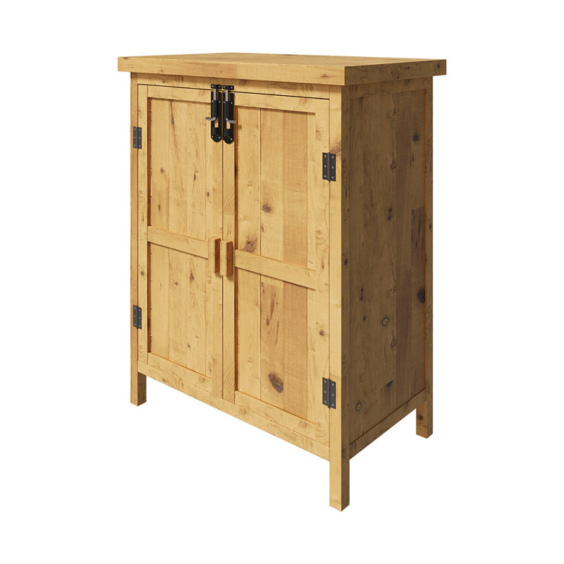 Natural Yellowish Fir Storage Cabinet
