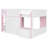 Wooden House Loft Bed with Playhouse Design, Built-In Storage and Modern Cabin Style-1904210855