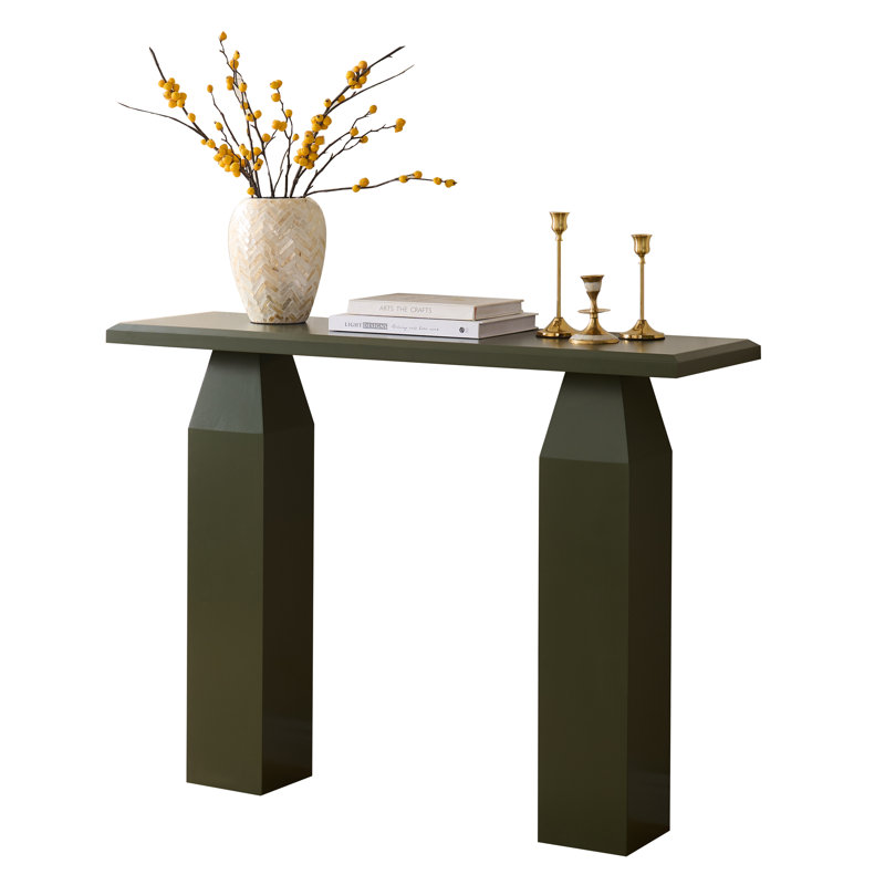 Console Table for Entryway, Sofa Table Behind Couch, Wooden Entry Table for Living Room, Hallway & Foyer, Caviar
