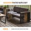 Fauteuil d'extérieur en métal avec coussins Tracee-119342291