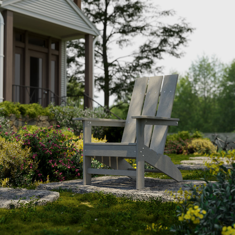 Freedom Modern Adirondack Chair, Light Gray