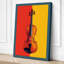 Violin Bold Geometry Modern - Wrapped Canvas-1587903533-1587903706