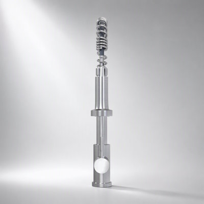 Robinet de cuisine monocommande Home, certifié CUPC, 48 cm (19 pouces), fini nickel brossé, durable et élégant pour les cuisines modernes.