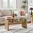 Ondine Glass Top Coffee Table In Spiced Apple-105698026