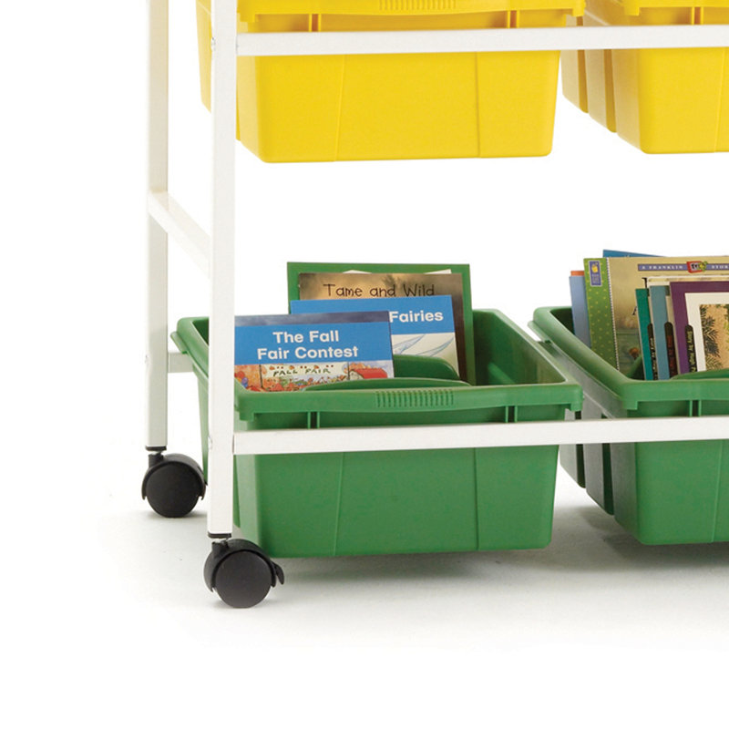 9 Compartment Aluminum Teaching Cart