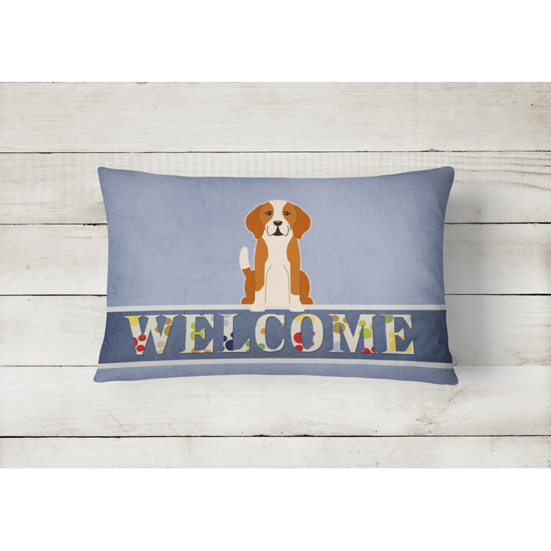  Coussin lombaire English Foxhound Welcome