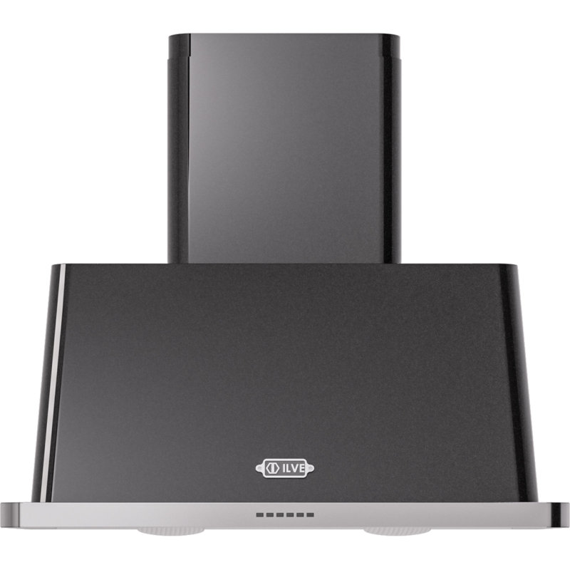 ILVE Majestic II 36 in Range Hood, Glossy Black
