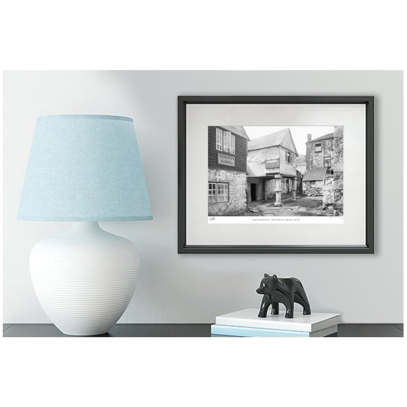 Mousehole, Keigwin Arms 1893 - Single Picture Frame Print, 45cm H x 60cm W x 2.3cm D