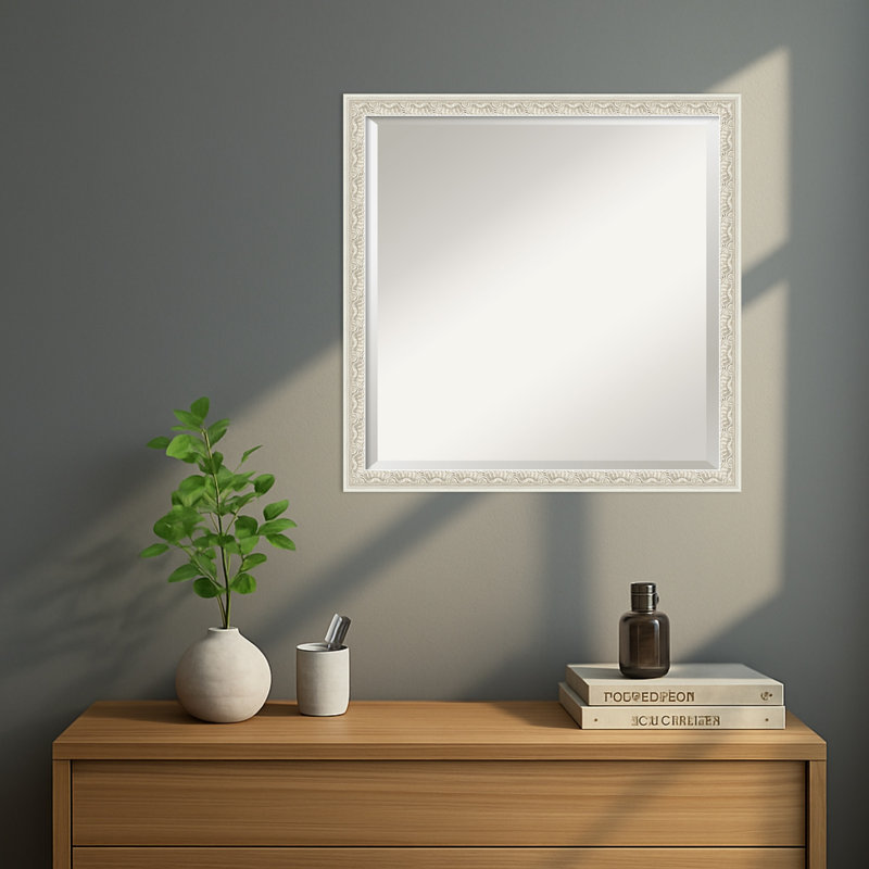 Miroir mural Bethany, Argent, 22 po x 18 po