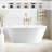 Iris 59" x 29.5" Freestanding Soaking Acrylic Bathtub-83841423