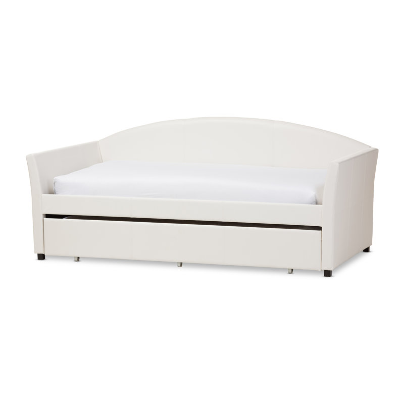 Upholstered Daybed, White