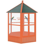 Fielding 65" Pointed Top Flight Cage with Perch