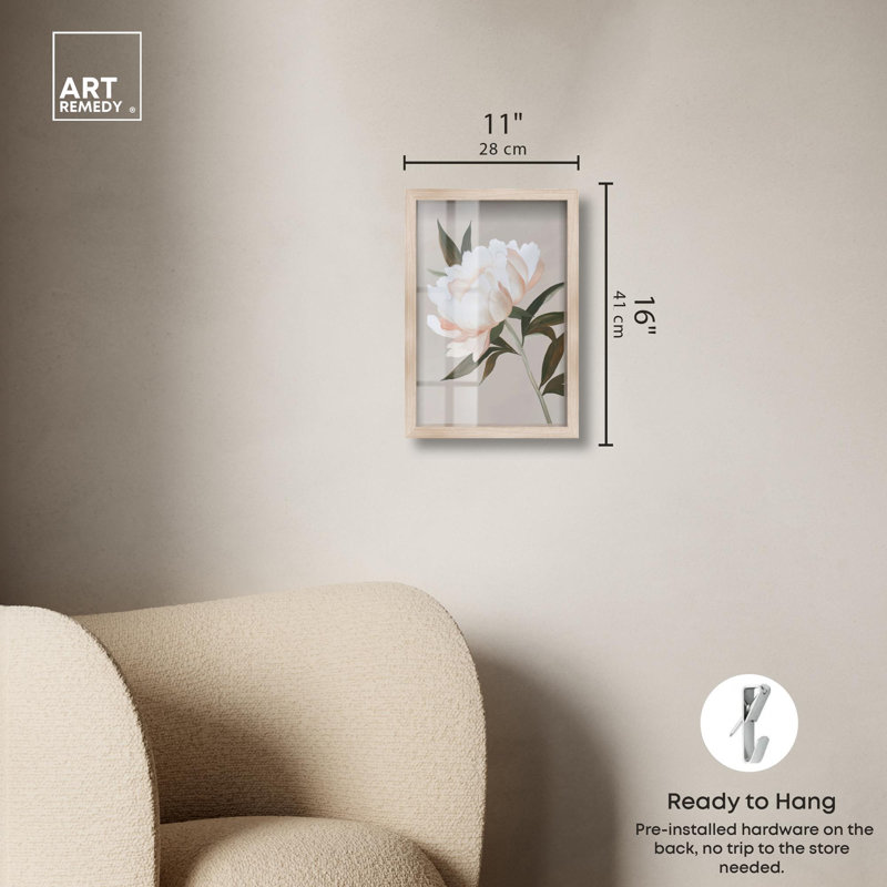 Décoration murale Whit Whitve Unveile Shadowbox, H 16 po x l 11 po, Crème, crème