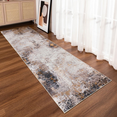 Tapis abstrait lavable à la machine KATINE