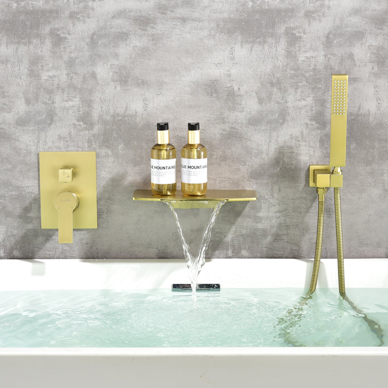 1 Handle Wall Waterfall Faucet with Diverter
