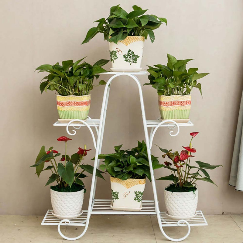 Eastep Metal Plant Stand, White