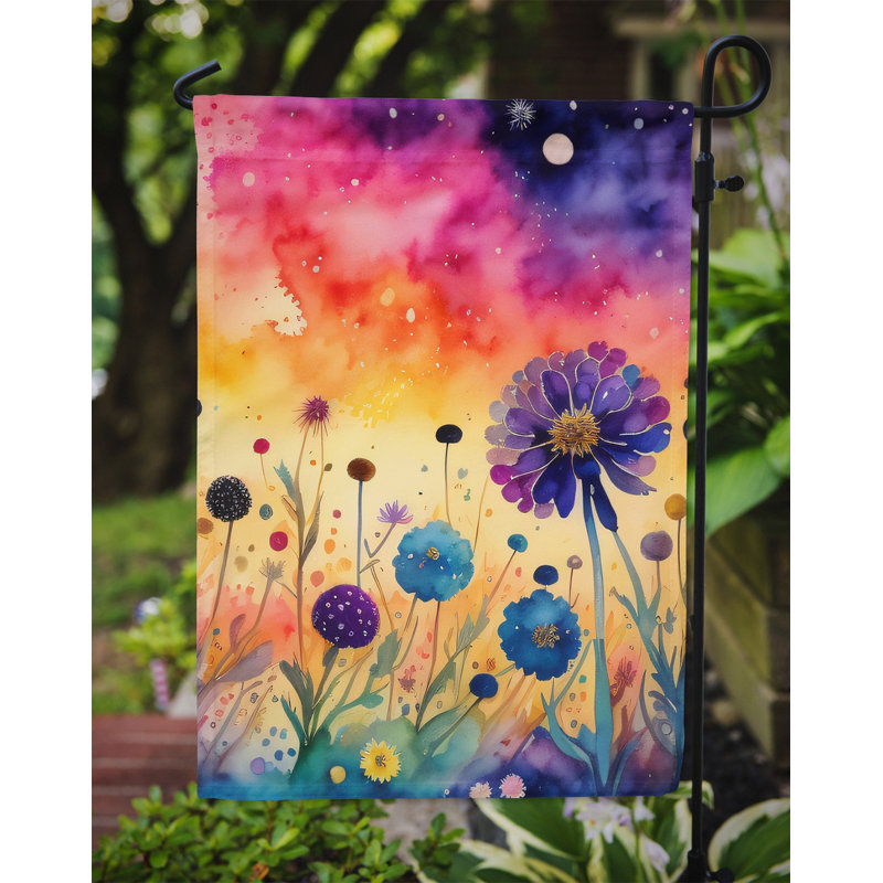 Drapeau de jardin double en polyester H 15,5 po x l 11,25 po