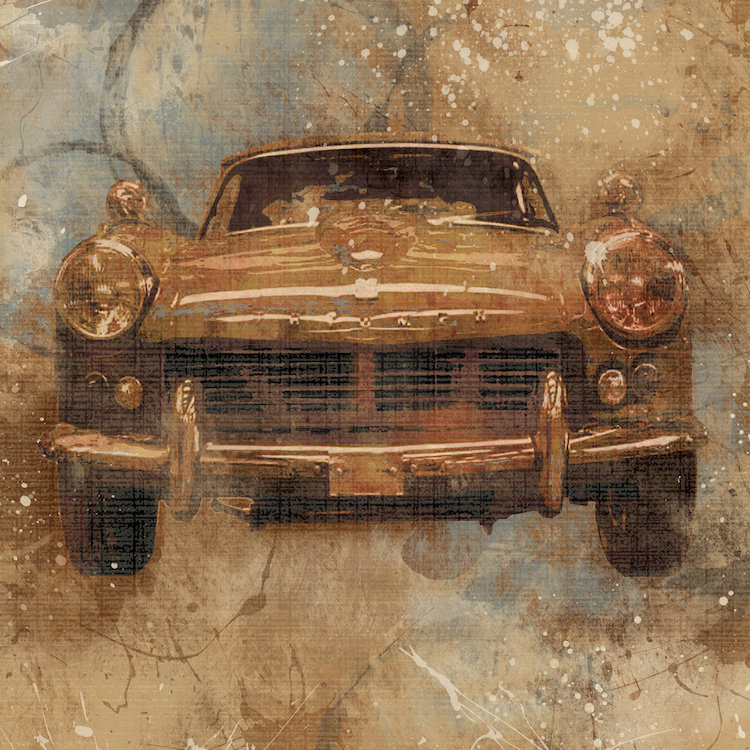 « live to on i », art sur toile, H 37 po x l 37 po x P 1,5 po