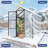 6X8ft Walk-In Outdoor Greenhouse - Polycarbonate Garden Greenhouse With Sturdy Aluminum Frame, Adjustable Vents, Lockable Door & UV Protection For Backyard-125343864-125343868