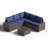 6 Pieces Outdoor Patio Furniture Set, With Cushions And Glass Coffee Table, Pe Rattan Outdoor Wicker Sectional Furniture Sofa Set-580523377