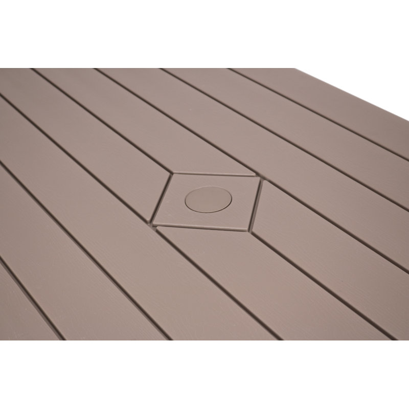 Heavy-Duty Folding Picnic Table , Brown