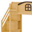 Lit superposé avec tablette de présentation, glissade et garde-robe-1204858315