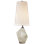 Halcyon Accent Cordless Table Lamp in Alabaster with Linen Shade