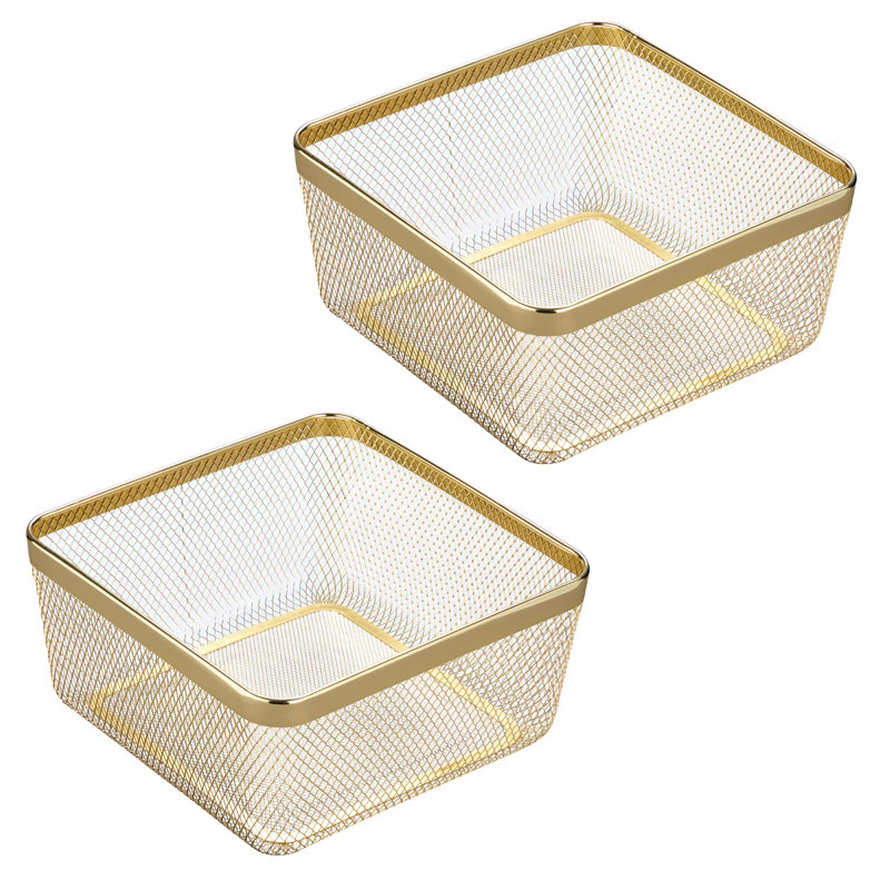 Panier en maille métallique Meshi pour l'organisation de la cuisine - Paniers de rangement pour fruits et légumes et collations