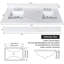 Plateau de meuble-lavabo double 61 po