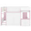 Lit mezzanine en bois avec rangement Playhouse