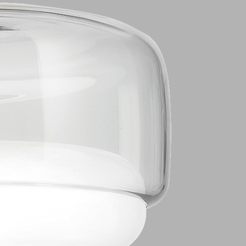 Jube 1 - Light LED Pendant, Matte Steel, 88" H x 15" W x 15" D, Crystal White