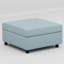 Canapé modulaire de salon avec rangement et canapé-lit, 6 fonctions de canapé-lit modulaire en chenille bleue antique, pour