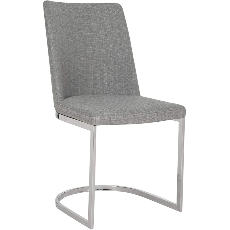Chaise d'appoint grise Lupold