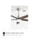 Whisperbloom Blade Span 42 In. Indoor Ceiling Fan With LED Light Bulbs And Remote Control