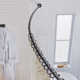 Minimalist 72" Adjustable Curved Fixed Shower Curtain Rod