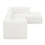 Canapé modulaire en L 112,2 * 74 po, ensemble de salon tapissier en chenille minimaliste moderne, 2 pièces sans ordinateur-1238737219