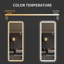 Miroir pleine grandeur avec corps de meuble-lavabo lumineux et miroir à DEL avec miroir mural de grande taille, coins arrondis, chambre à coucher, salon, vestiaire, hôtel