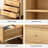 Bookcase Storage Display Cabinet With 3 Drawers And Shelves