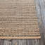 Jazz Hand Loomed Plaid Area Rug in Tan/Black-532874916