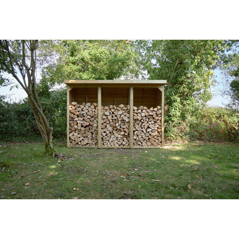 272.1cm W x 87cm D Wood Log Store