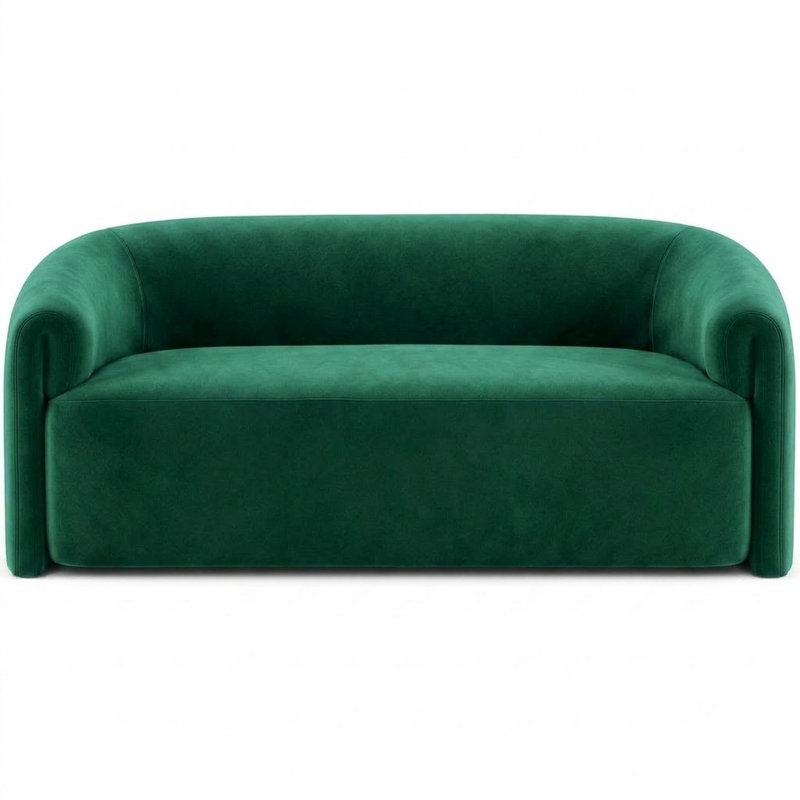 Solid Velvet | Velluto Fabric, Emerald