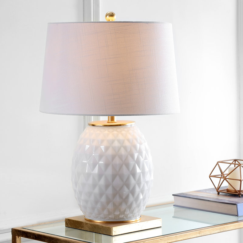 Knorr Table Lamp, White/Gold