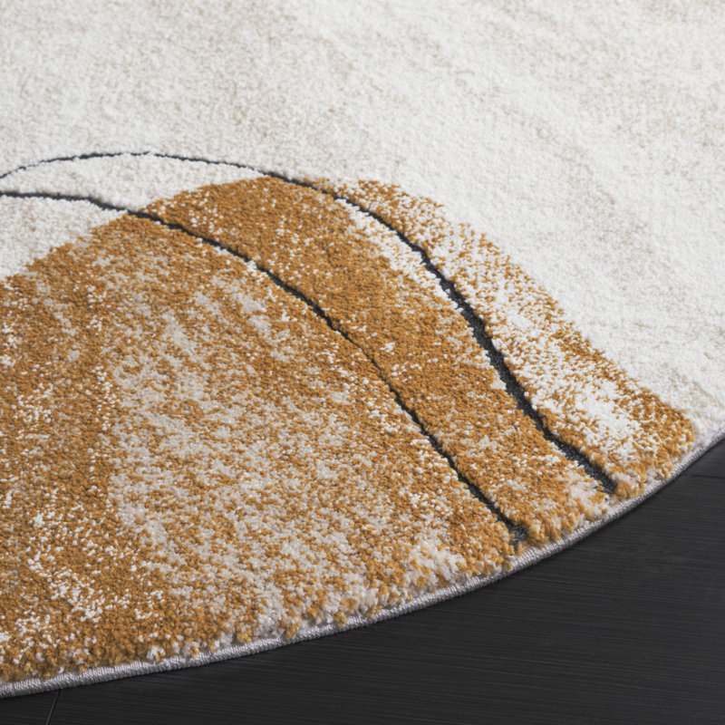 Tapis abstrait Contour 307 Performance, Nouveauté 5 pi 5 po x 7 pi 6 po