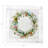 Wreath Flowers Cotton Sateen Cocktail Napkins-122609848