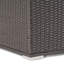 Boîte de rangement d'extérieur dans un cadre en fer gris et solide, 32,74 po P x P 24,93 H, addition de patio avec support robuste, profondeur, hauteur, hauteur, plus
