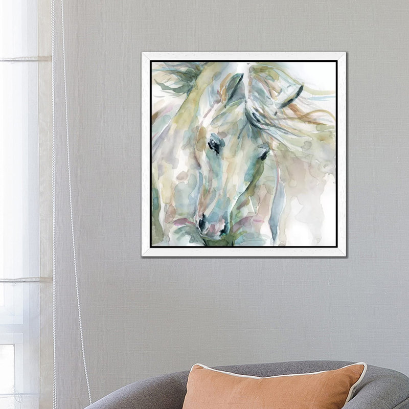 Exuberant Spirit by Carol Robinson - Painting on Canvas, 66.04 cm H x 66.04 cm W, White Framed