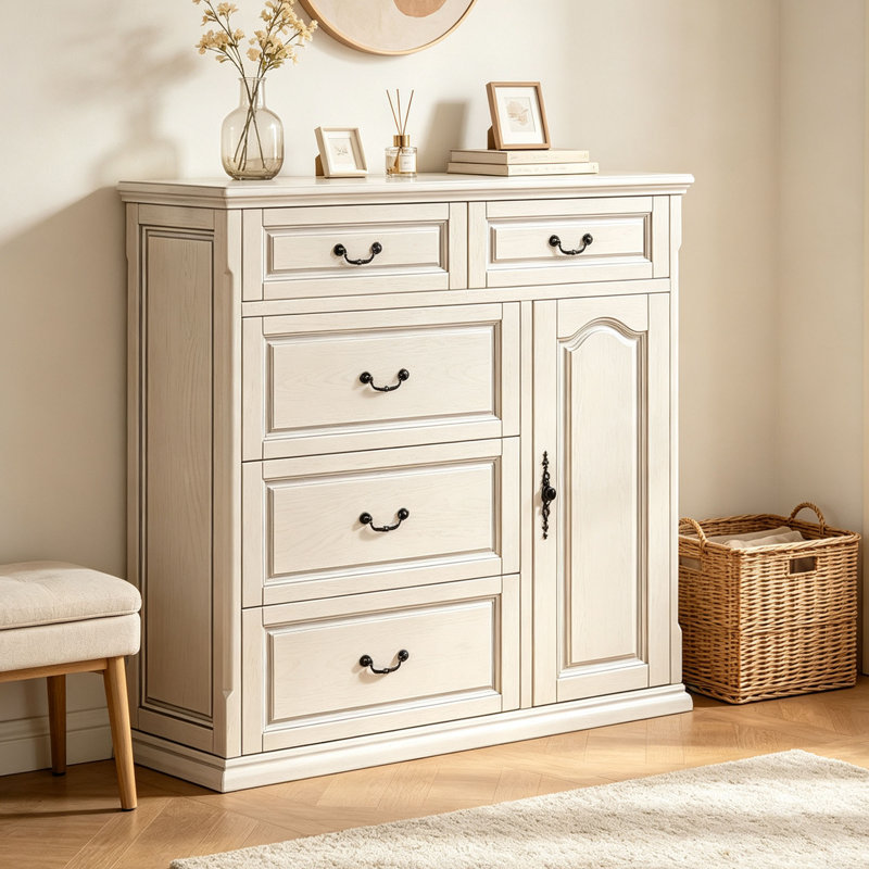 Armoire à chaussures American Style, Crème
