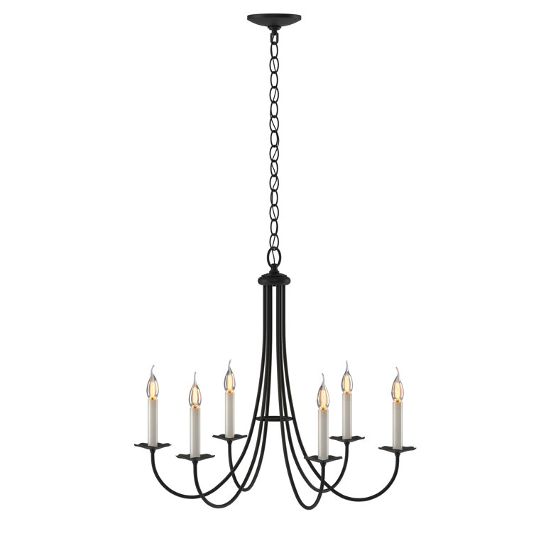 Simple Sweep 6-Light Candle Style Classic/Traditional Chandelier