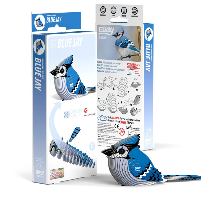 Casse-tête 3D EUGY Blue Jay