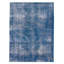 Tapis bleu foncé à transition de couleur 8 pi 0 po x 10 pi 8 po